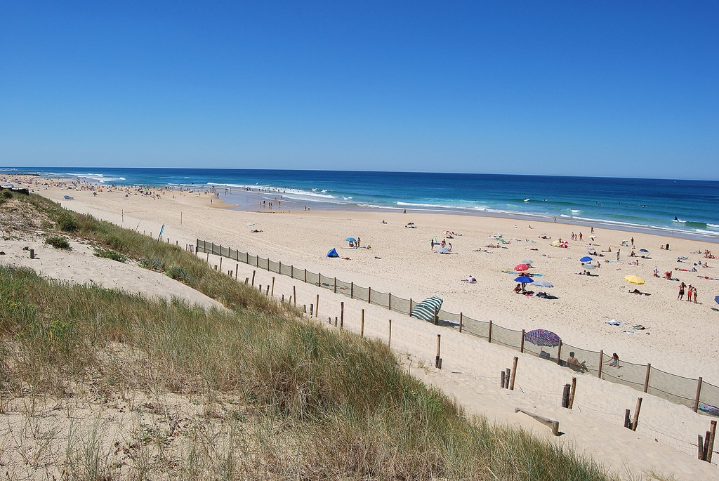 Пляж в Мимизане, Франция. Фото 1 – фотографии Франции