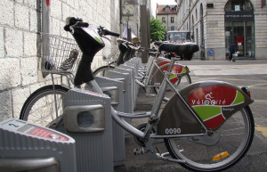 Велосипеды в Безансоне, Франция – фотографии Франции