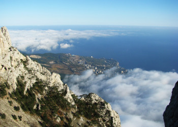 Вид с горы Ай-Петри, Крым, Россия – фотографии России