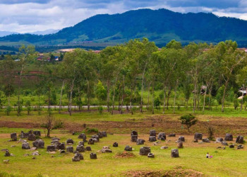 Долина кувшинов с высоты. Лаос – фотографии Лаоса