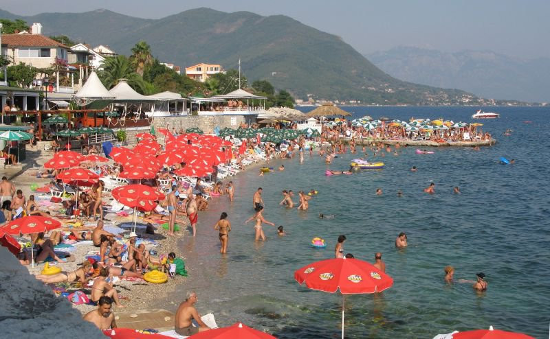 Пляж в Херцег-Нови, Черногория. Фото 8 – фотографии Черногории