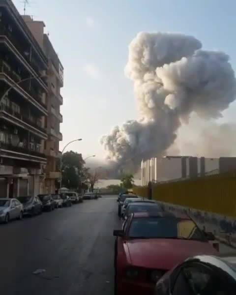 Взрыв в Бейруте в порту – видео Ливана