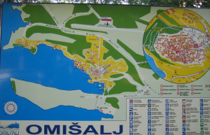 Карта в Омишале, Хорватия – фотографии Хорватии
