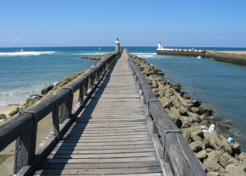 Набережная в Капбретоне, Франция. Фото 1 – фотографии Франции