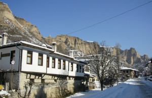 Зима в Мелник, Болгария – фотографии Болгарии