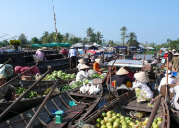 Рынок на воде в Кантхо – фотографии Вьетнама