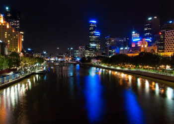 Ночной Мельбурн, Австралия. Фото 1 – фотографии Австралии