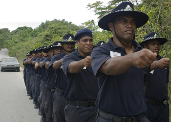 Полиция острова Науру в Тихом океане – фотографии Науру
