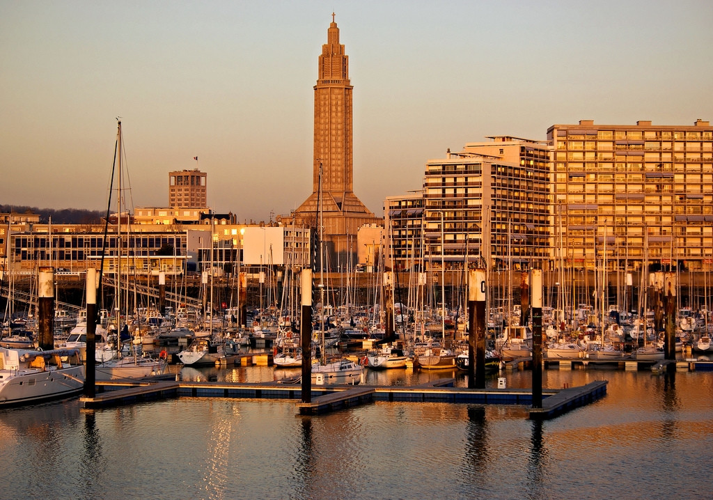 Порт в Гавре, Франция – фотографии Франции