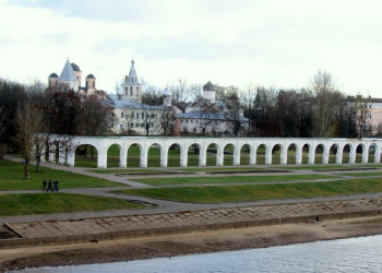 Набережная в Великом Новгороде, Россия. Фото 3 – фотографии России