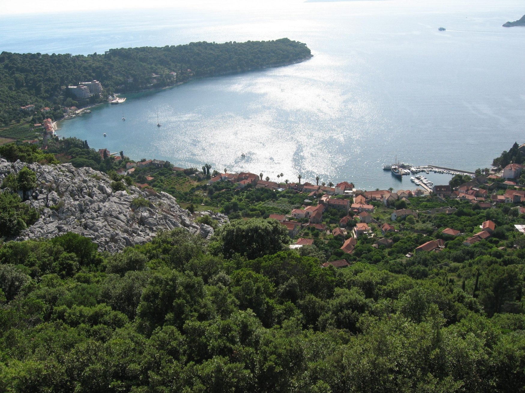 Панорамный вид острова Лопуд, Хорватия. Фото 8 – фотографии Хорватии