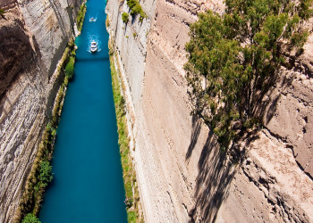 Коринфский канал (Corinth Canal), Греция – фотографии Греции