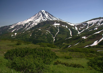 Ключевская сопка вулкан, Россия – фотографии России