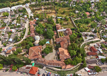 Ханский дворец вид сверху, Бахчисарай, Крымский полуостров – фотографии России