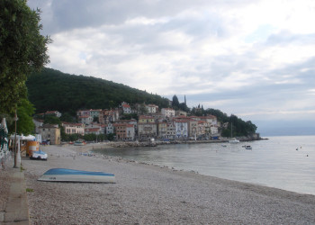 Пляж в Мощеничка-Драга, Хорватия. Фото 12 – фотографии Хорватии