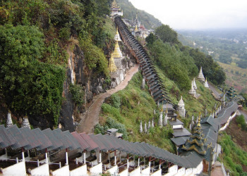 Лестницы к пещерам – фотографии Мьянмы