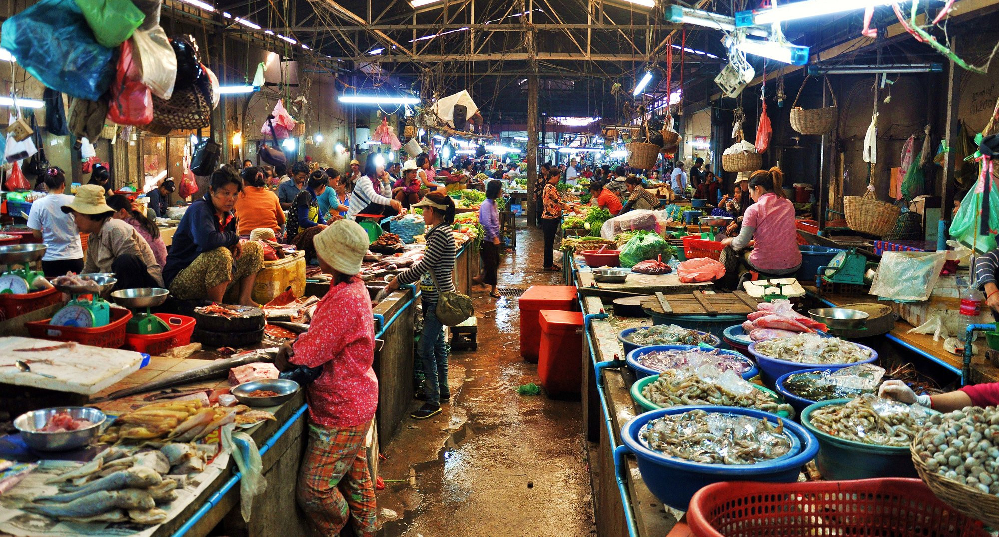 Рынок в Сиемреапе, Камбоджа – фотографии Камбоджи