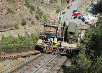 Подъёмник в ущелье Адыр Су, Россия. Фото 2 – фотографии России