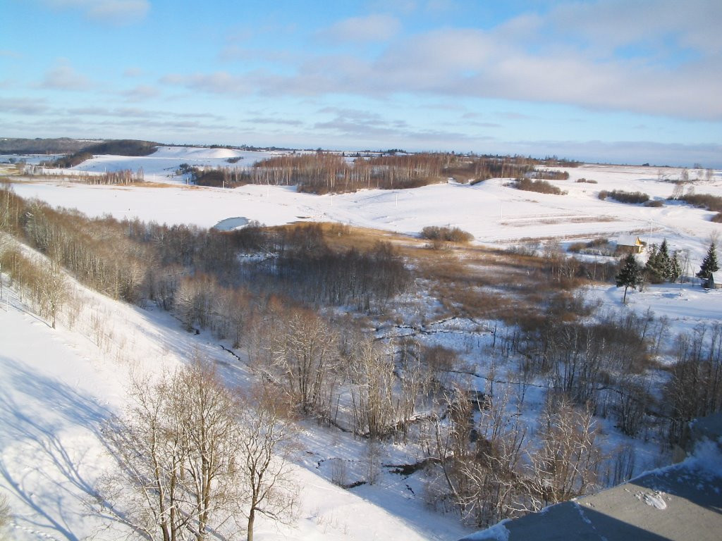 Панорамный вид Изборска, Россия – фотографии России