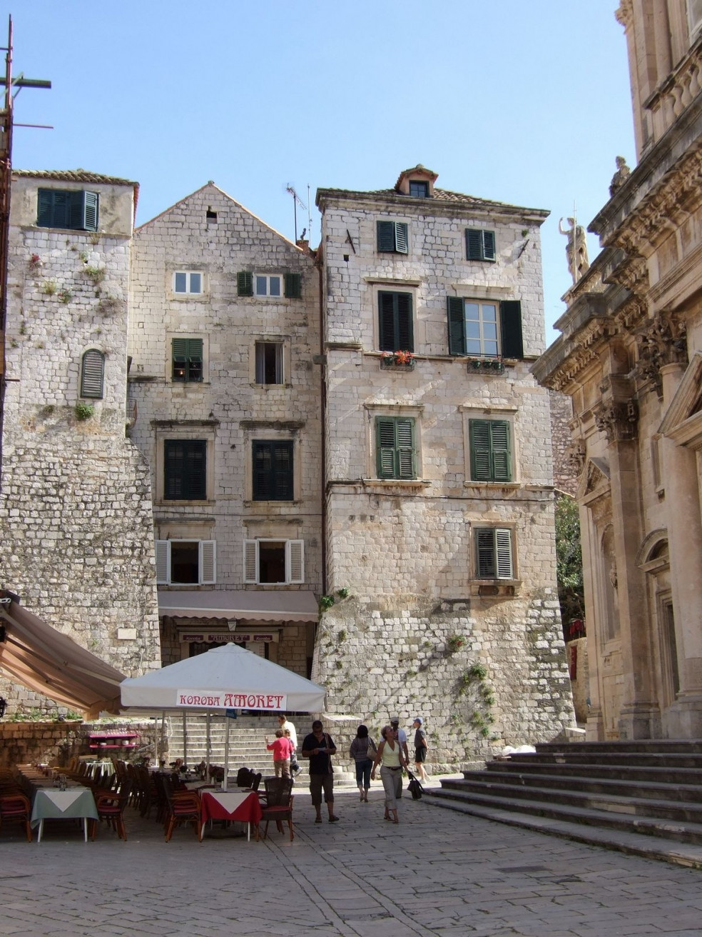 Кафе на площади в Дубровнике, Хорватия. Фото 5 – фотографии Хорватии