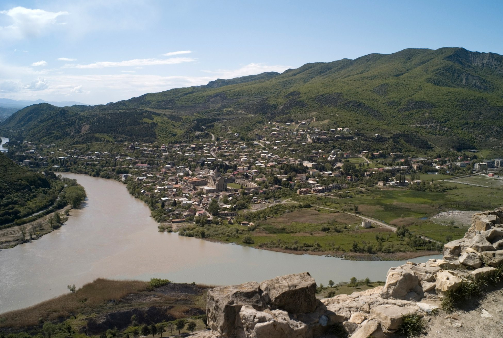 Вид из монастыря Джвари – фотографии Грузии