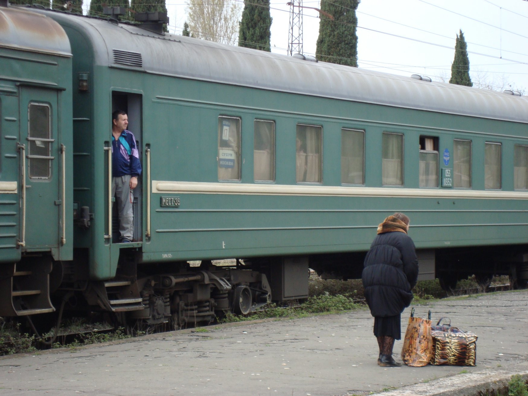 Поезд в Абхазии – фотографии Абхазии
