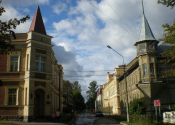 Улица в Ломоносова, Россия – фотографии России