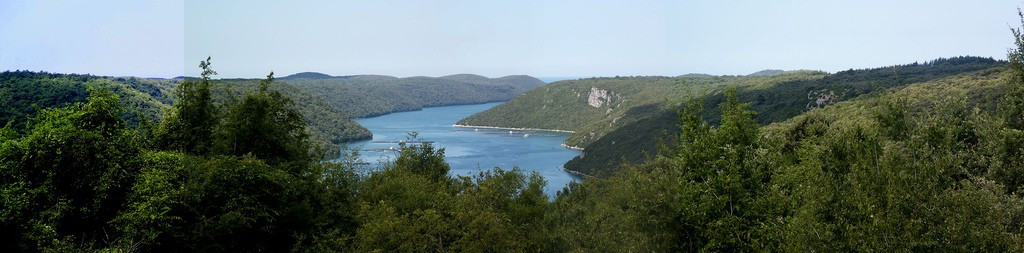 Панорамный вид Лимского канала, Хорватия – фотографии Хорватии