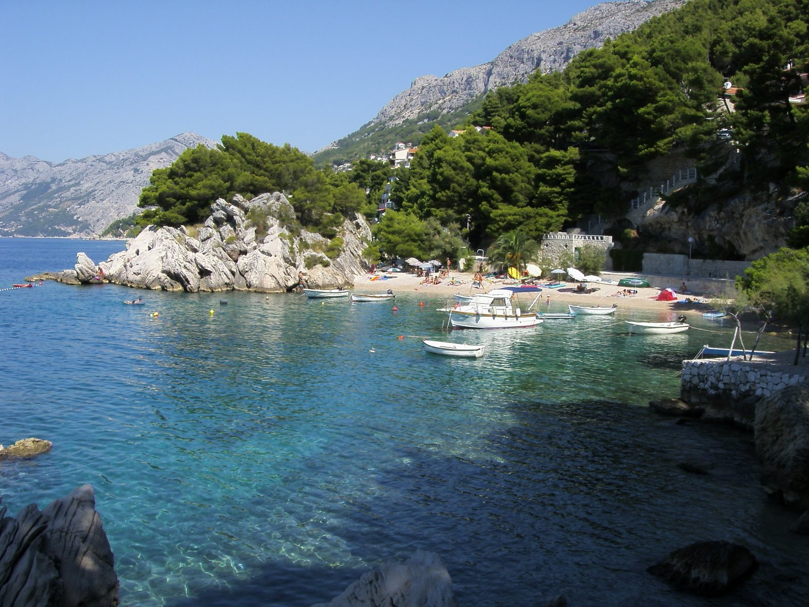 Пляж в Брела, Хорватия. Фото 13 – фотографии Хорватии