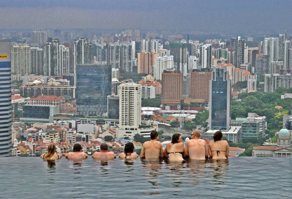 Бассейн отеля Marina Bay Sands в Сингапуре. Фото 2 – фотографии Сингапура