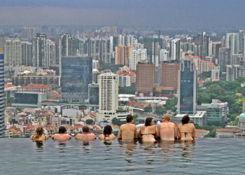 Бассейн отеля Marina Bay Sands в Сингапуре. Фото 2 – фотографии Сингапура