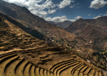 Панорама города Писак – фотографии Перу