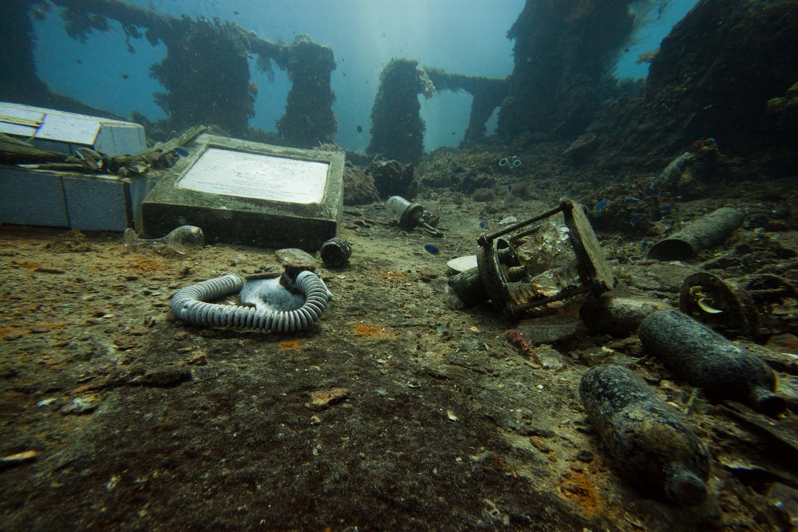 Подводный памятник погибшим в войне – фотографии Федеративных Штатов Микронезии