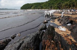Разлив нефти в заливе Prao Bay. Июль 2013. Фото 15 – фотографии Таиланда