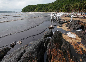 Разлив нефти в заливе Prao Bay. Июль 2013. Фото 15 – фотографии Таиланда
