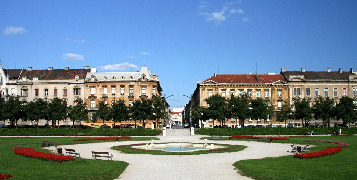 Сквер в Загребе, Хорватия. Фото 2 – фотографии Хорватии