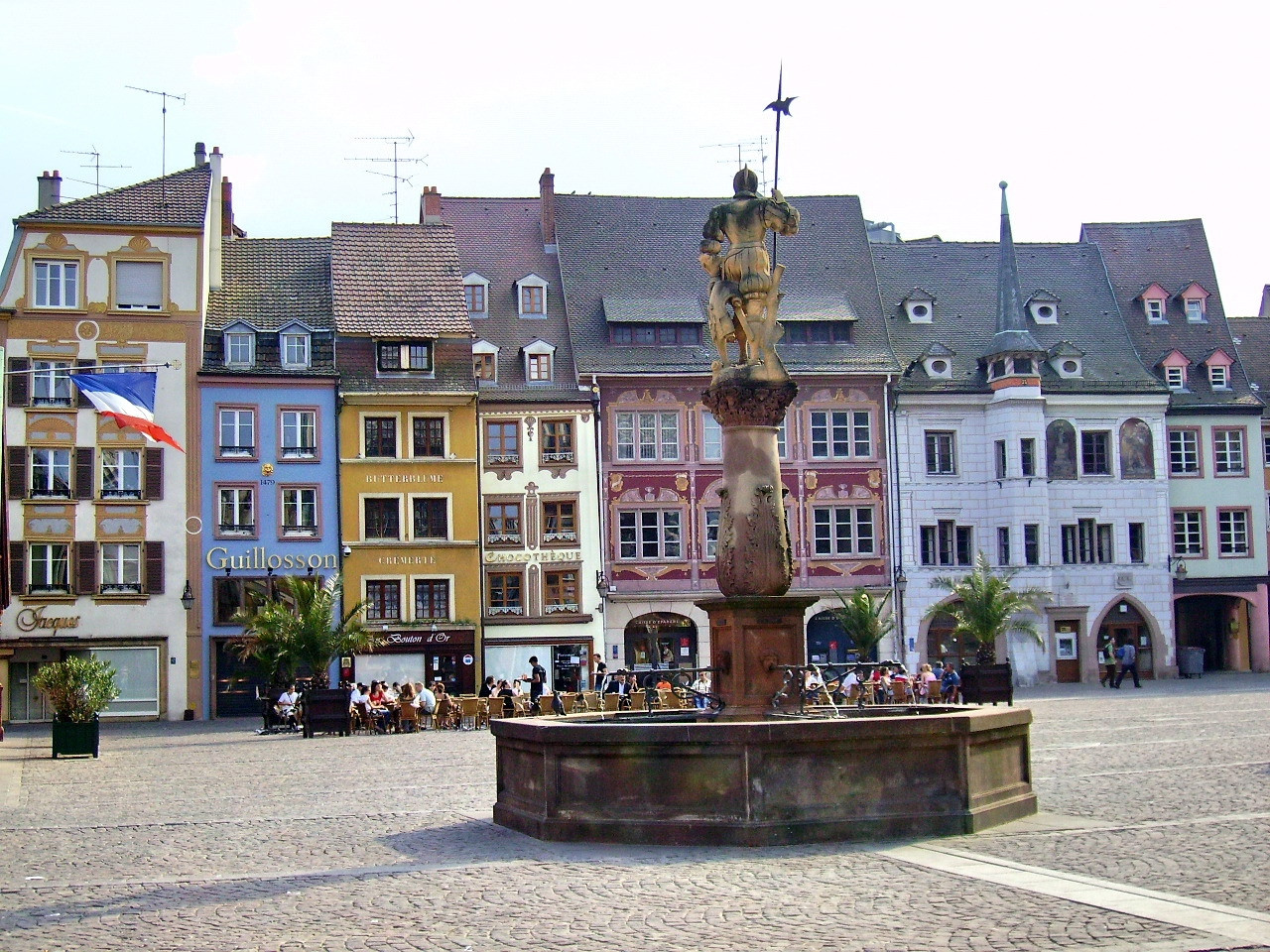 Площадь в Мюлузе, Франция – фотографии Франции