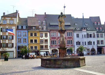 Площадь в Мюлузе, Франция – фотографии Франции