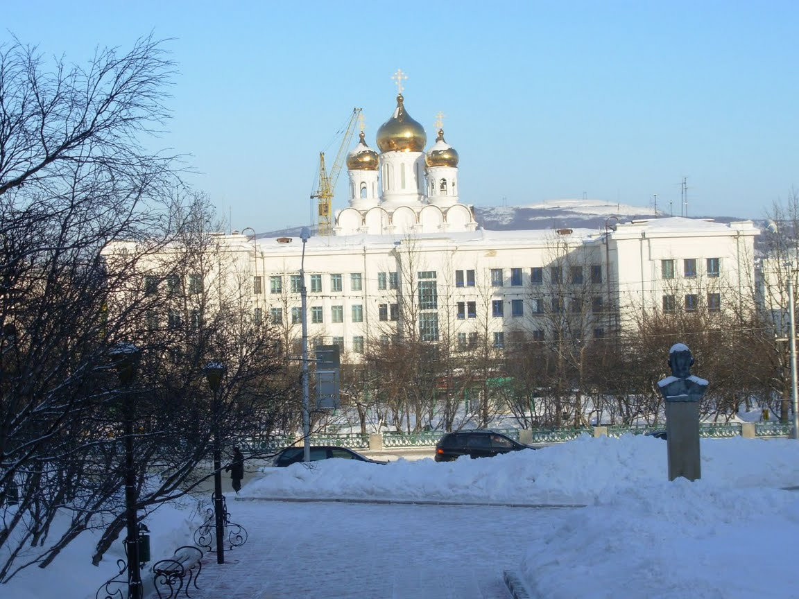 Улица в Магадане, Россия – фотографии России