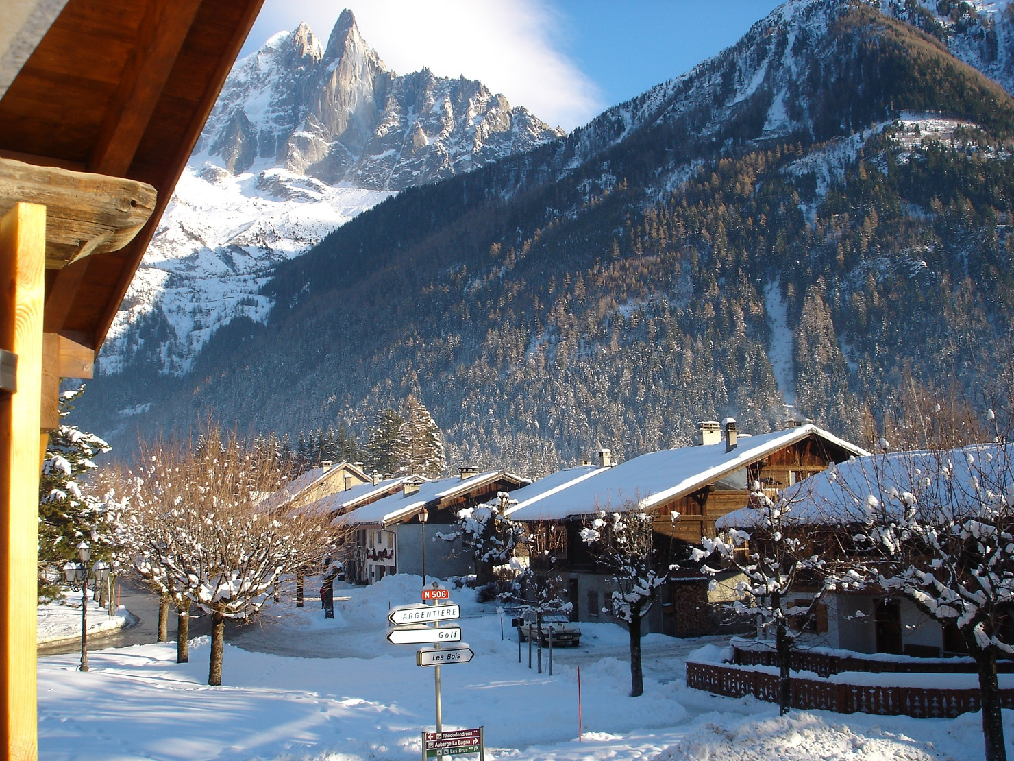 Деревня в Шамони, Франция – фотографии Франции