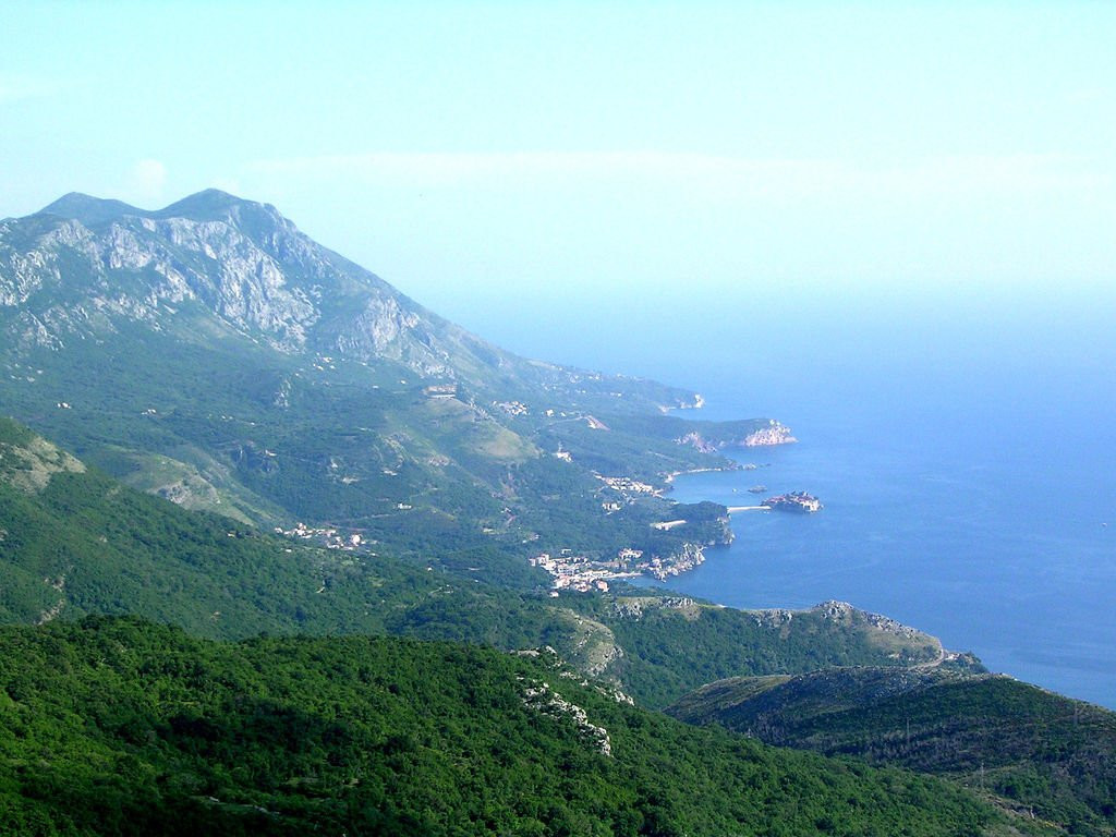 Панорамный вид в Святой Стефан, Черногория. Фото 6 – фотографии Черногории