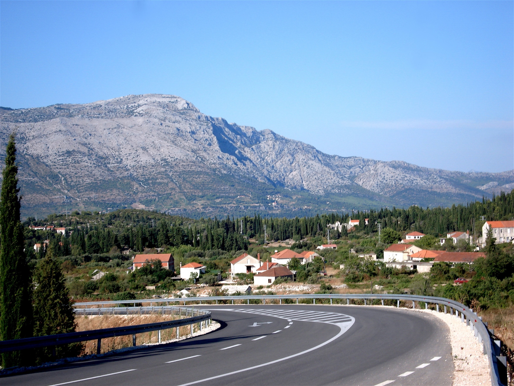 Дорога на острове Корчула, Хорватия – фотографии Хорватии