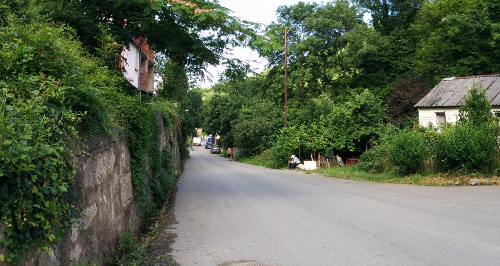 В посёлке Южный, вид на дорогу – фотографии России