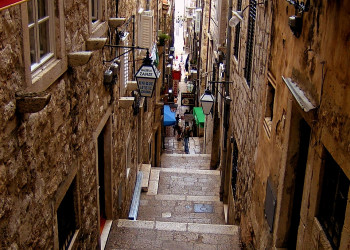 Улица в Дубровнике, Хорватия. Фото 21 – фотографии Хорватии