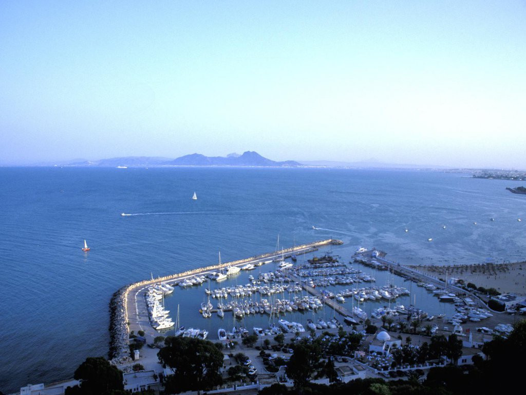 Панорамный вид лодочной станции, Северный Тунис. Фото 34 – фотографии Туниса