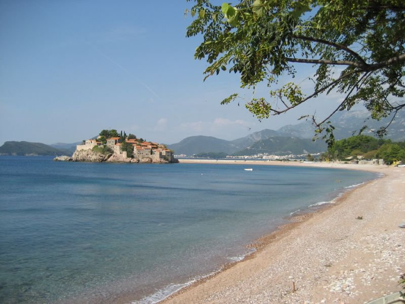 Пляж в Святой Стефан, Черногория. Фото 11 – фотографии Черногории