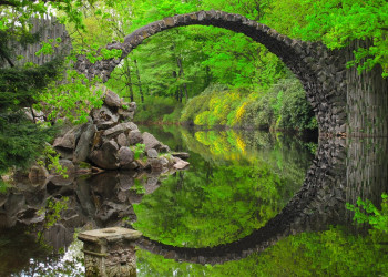 Чёртов мост Ракотцбрюке рядом с Дрезденом, Германия – фотографии Германии