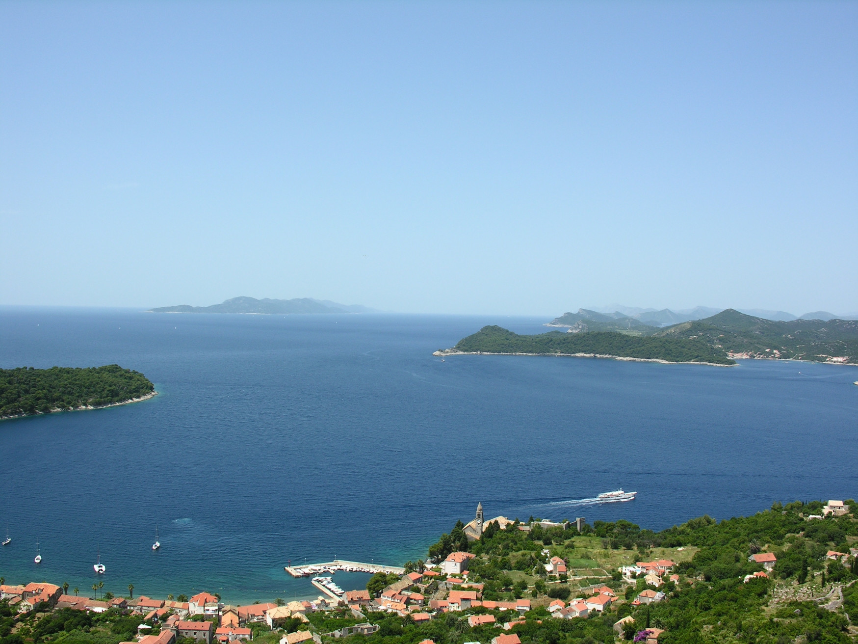 Панорамный вид острова Лопуд, Хорватия. Фото 1 – фотографии Хорватии