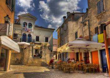 Кафе в Пореч, Хорватия – фотографии Хорватии