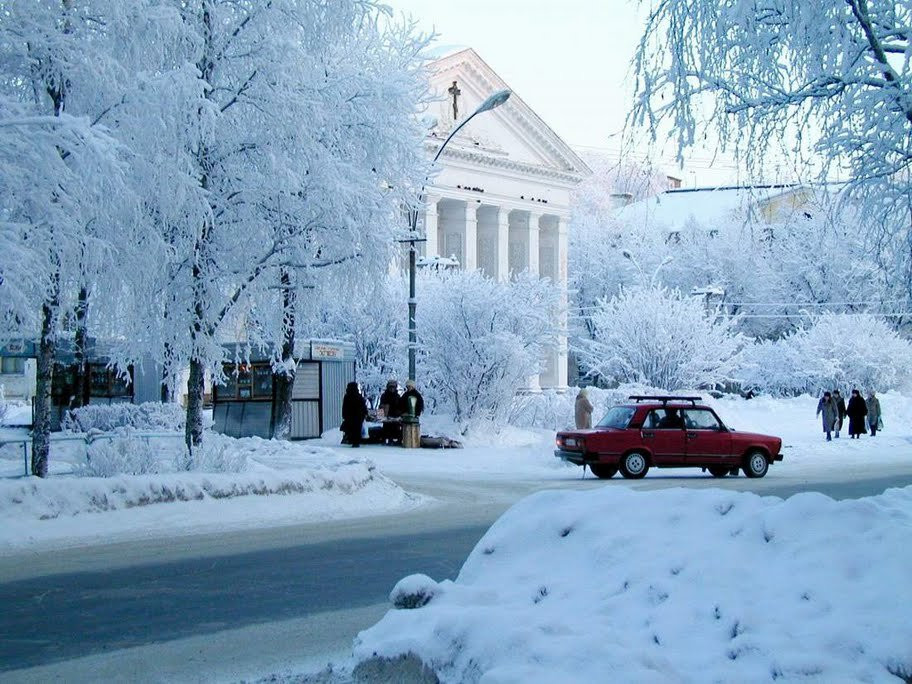 Зима в Ухте, Россия. Фото 1 – фотографии России